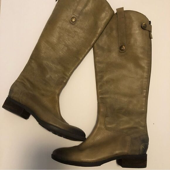Sam Edelman brown leather Penny boots with zipper back closure woman’s size 6 - Picture 1 of 12